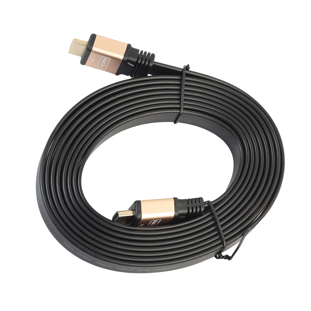 Черный высокий HDMI кабель позолоченный для огня ТВ/HD ТВ/Xbox/PS4 300 см