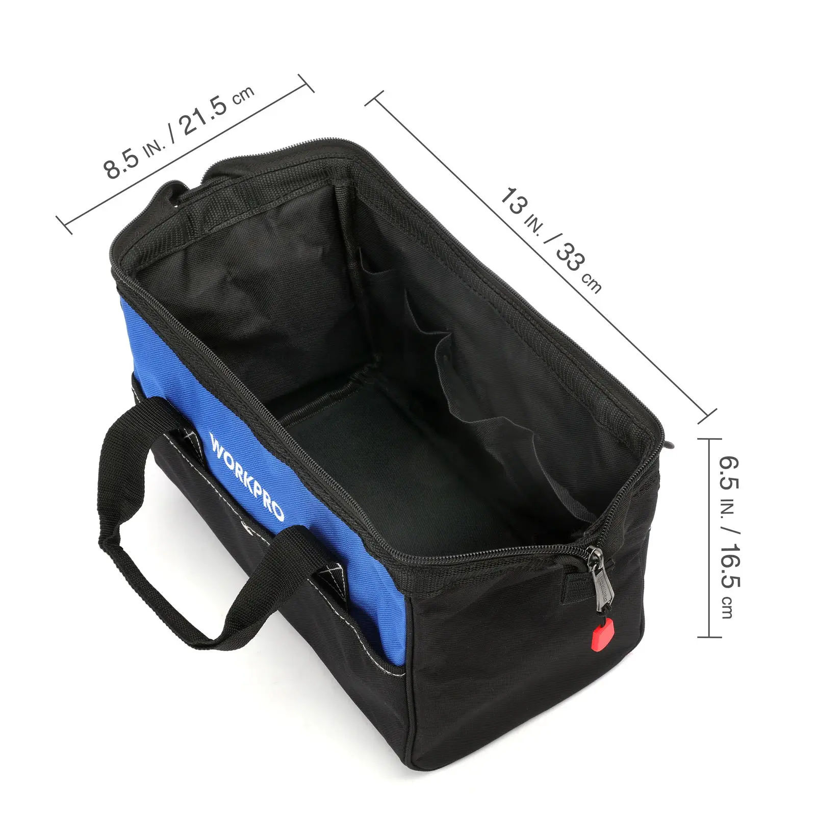 WORKPRO 13 inch Hand Tool Bag 600D Polyester Electrician Bag Tool Organizers Portable Waterproof Tool Storage Bag