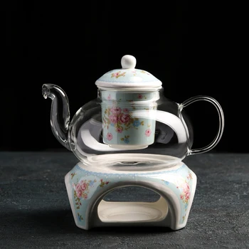 

Teapot 800 ml "Leto", with a ceramic sieve and a heating stand "Leto"