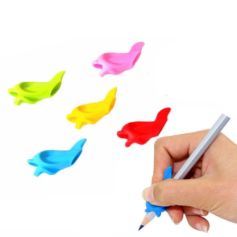 Herramienta de escritura para estudiantes y niños, Corrector de aprendizaje de escritura, lápiz con agarre, dispositivo auxiliar, 10 Uds.