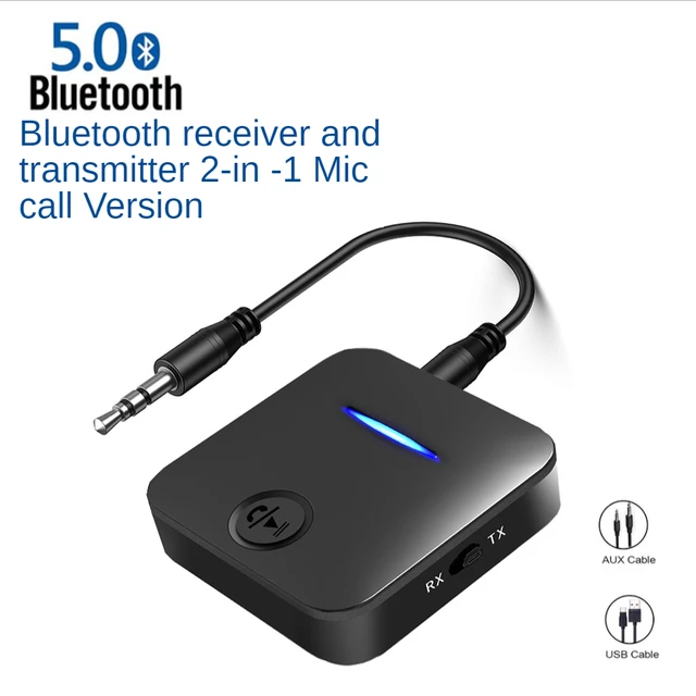 Transmisor y receptor Bluetooth 5,0, adaptador de Audio inalámbrico 2 en 1,  A2DP, Conector de 3,5mm, Aux, para PC, TV, auriculares y coche - AliExpress