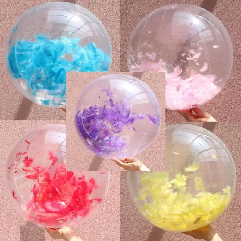 Color Sequin Beach Ball Transparent PVC Flashing Water Balloons Polo Inflatable Toy Photo Props Swimming Pools Playing Fun Tools 1 Color Sequin Beach Ball Transparent PVC Flashing Water Balloons Polo Inflatable Toy Photo Props Swimming Pools Playing Fun Tools 1