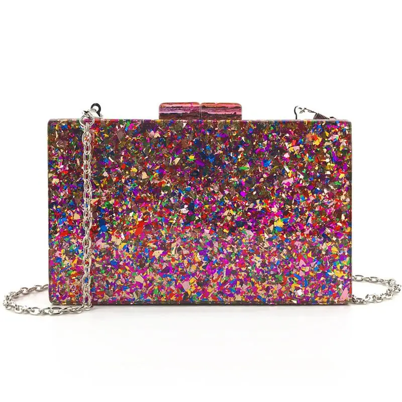 

Fashion Sequins Women Clutch Purse Evening Bag Handbag for Party Prom Bride