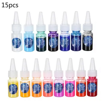 

15 Colors Epoxy Pigment Liquid Colorant Dye Ink Diffusion Resin Jewelry DIY Making Crafts Tool Accessories