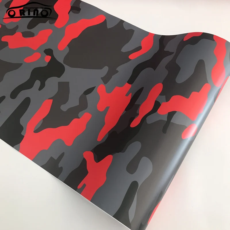 Black Grey Red Vinyl Sticker Wrap-4