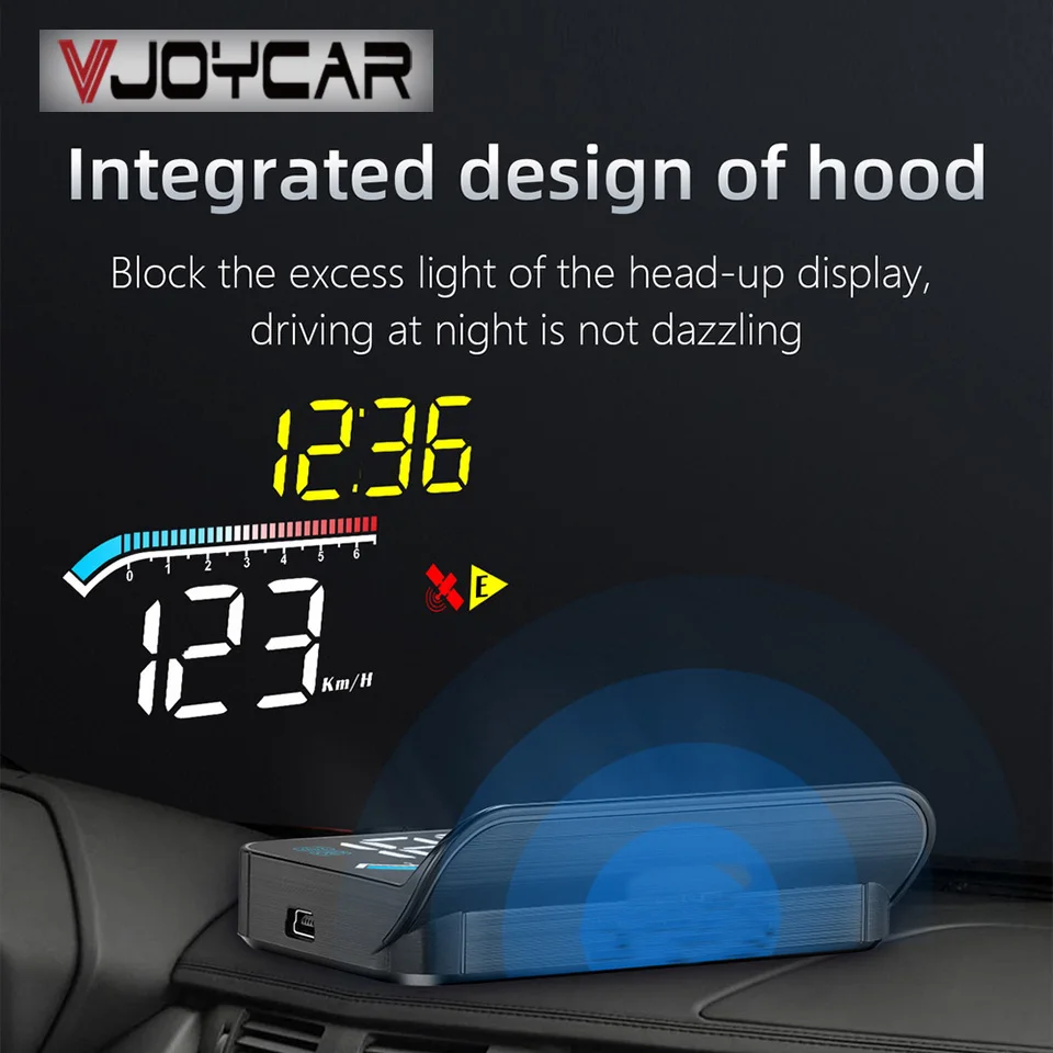 

New Car Intelligent Gadget Head Up Display OBD2 & GPS 2 IN 1 Car HUD Display Windshield Speed Projector Compass RPM KM/H MPH