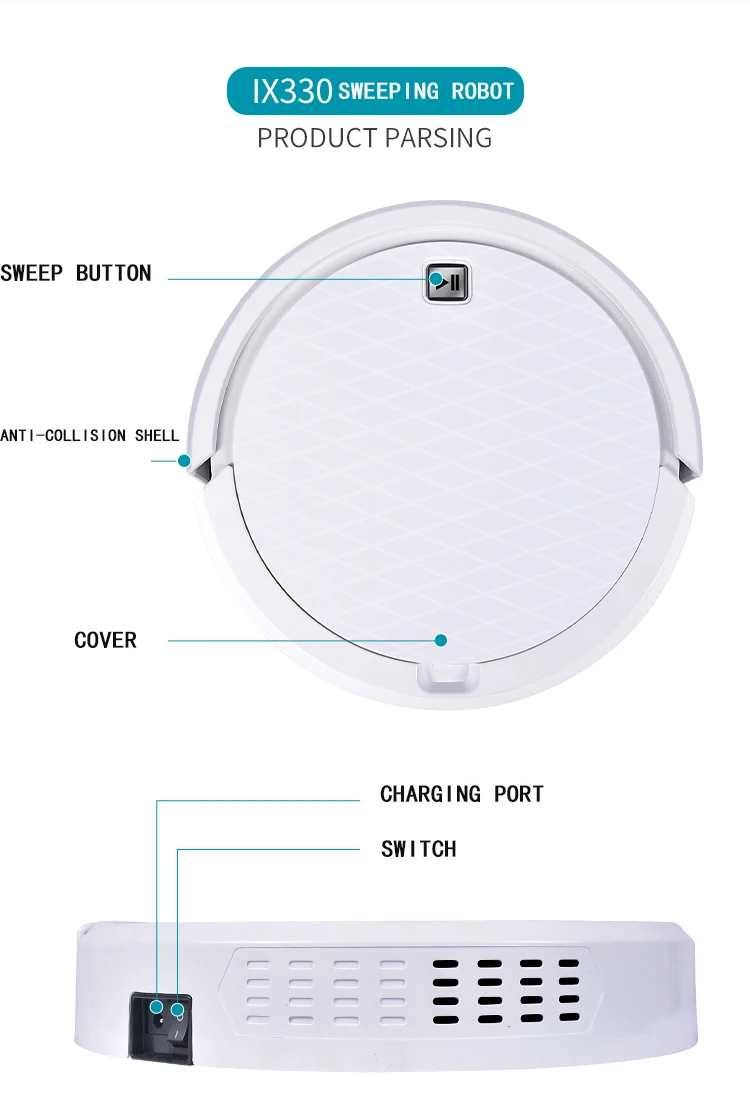 IX330 робот-пылесос интеллектуальный V-type Волшебная щетка пульт дистанционного управления синхронизация Автоматическая перезарядка D8