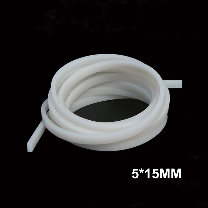 1M Sound Proof Door Seal Silicone Strips  Silicone Seals High Temperature Resistant Seals 6/8/10/12/15/20MM