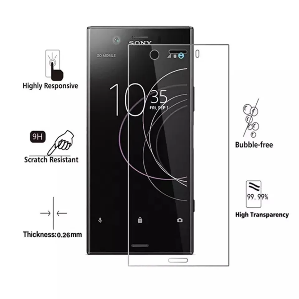 5 шт./10 шт. закаленное стекло для sony Xperia 1 10 Plus L3 L2 L1 XA1 XA2 Plus Ultra 2.5D 9H Защитная пленка для экрана цена