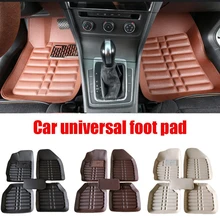 Автомобильные коврики универсальные для всех моделей автомобильные кожаные Нескользящие водонепроницаемые коврики ковер полностью окруженный кожаный коврик для ног