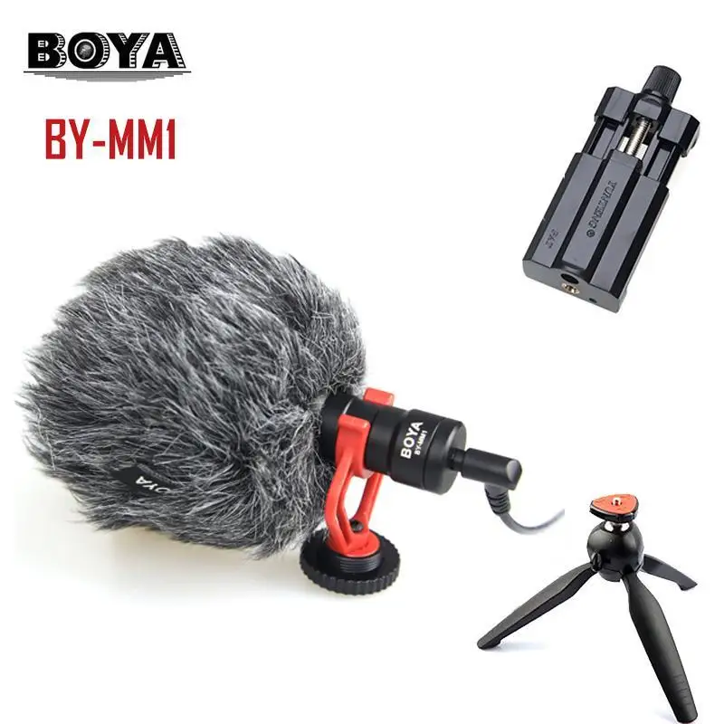 Высокое качество BOYA BY MM1 VideoMicro компактный накамерный записывающий микрофон для