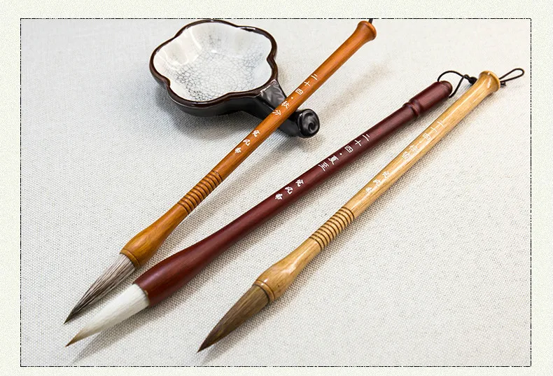 7 pces tradicional chinês caligrafia escova caneta