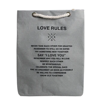 

Laundry Hamper Bag Canvas Clothes Storage Baskets Home Clothes Barrel Bags Kids Toy Storage Laundry Basket Thickness Bins