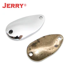 Jerry 50 шт., 1 г, 1,7 г, 2 г, 3,4 г, 4,2 г, Неокрашенная пустая ложка для микро форели, латунная металлическая приманка, блесна, Спиннер