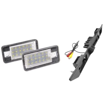 

Light for Car,Led License Number Plate Light Fit A3 A4 A6 A8 B6 B7 S3 Q7 & Car Rear View Camera Trunk Handle