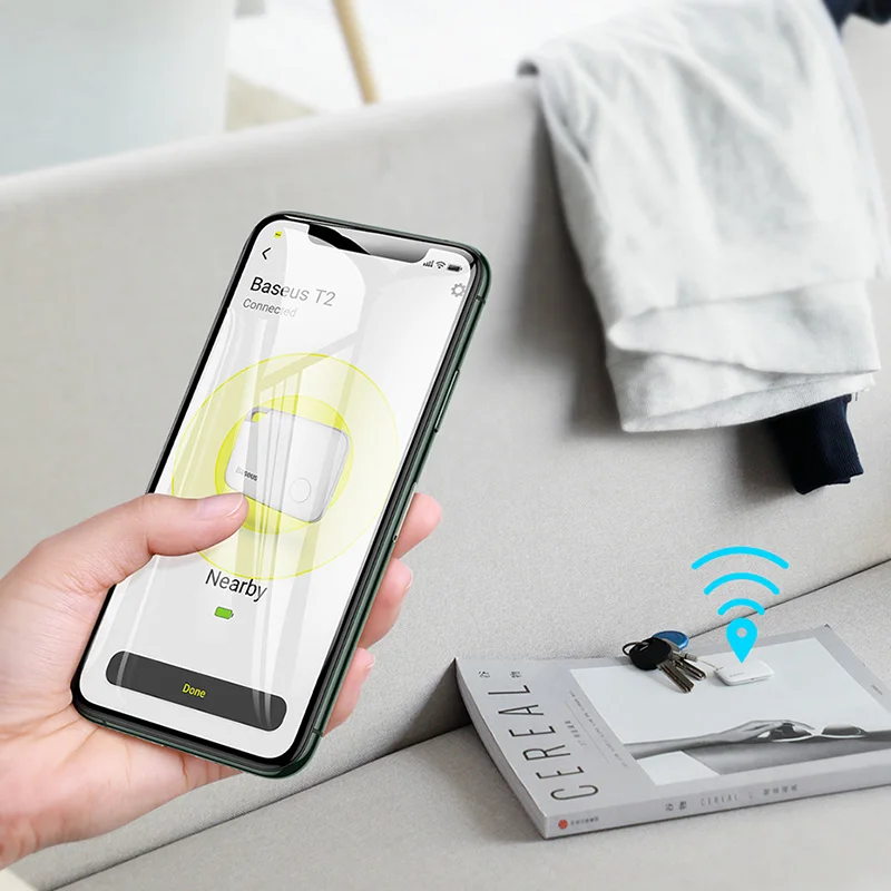 ZK30 GPS Locator Tracker Wireless Smart Tag Key Finder Anti-lost Alarm Finder Locator Wallet Anti Lost Alarm Tag