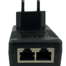 Коммутатор питания через Ethernet Мощность-поставить Зарядное устройство адаптер-инжектор стен-штепсельной вилки 52V 0.5A RJ45 US/EU Мощность Over Ethernet 10/100 Мбит/с на IP Камера