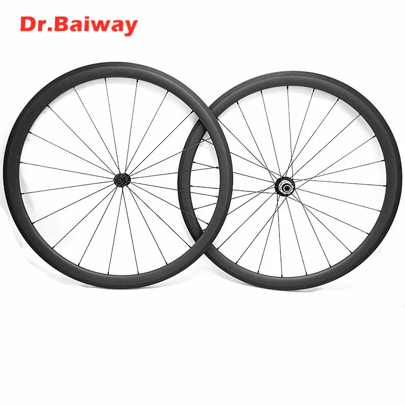 

700c carbon fiber wheels 60*25mm Tubular UD/3K/12K road bike wheels V brake road carbon wheelset Powerway R13 hub 100*9 130*9mm