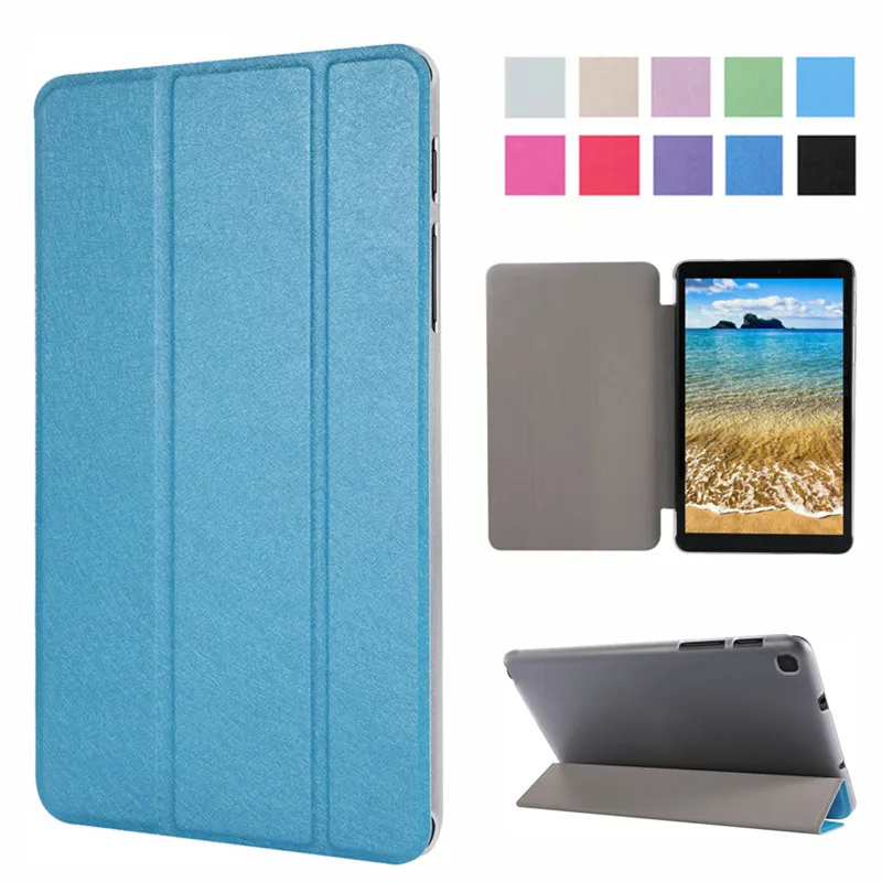 Ультратонкий кожаный чехол книжка Samsung Tab A 8 0 2019 SM T290 T295 T297 ударопрочный подставка