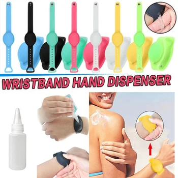 

kid And Adult Hand Sanitizer Bracelet Dispensing Outdoor Antibacterial Disinfectant Bracelet Sunscreen Hand Sanitizer Container