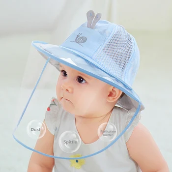 

Kids Bucket Hat with Face Guard Children Face Protective Cover Sun Cap Hat Summer Removable Sun Cap Face Protective