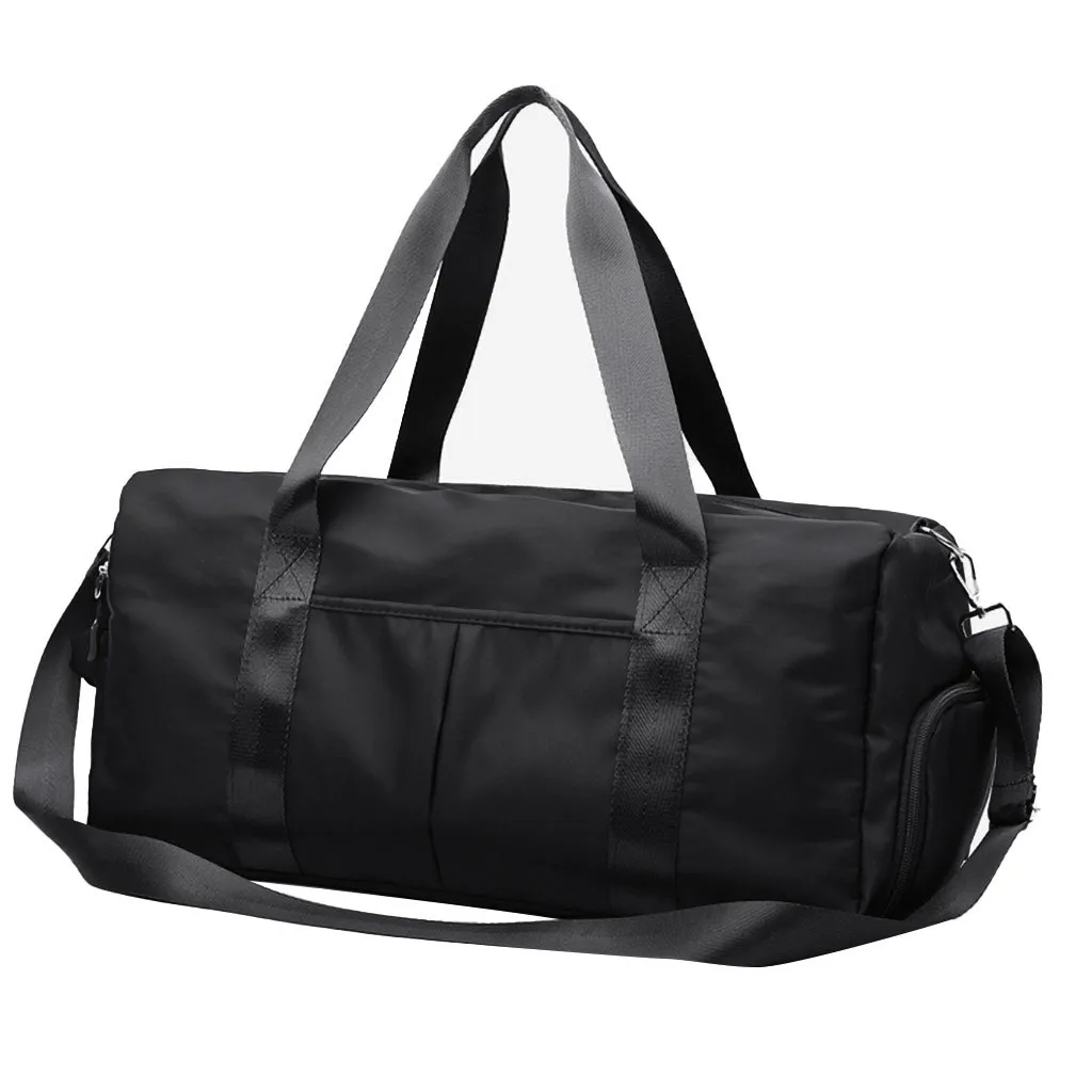 Сумка для фитнеса для йоги, спортивная сумка большой емкости, обувь с разделителем для сухого и влажного фитнеса для йоги, спортивная сумка большой емкости# N - Цвет: Black
