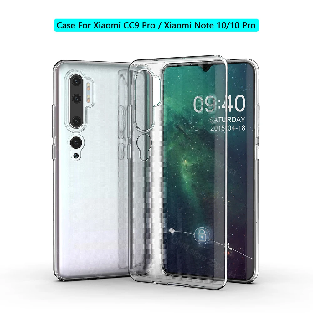 Mi Note 10 Case For Xiaomi Mi CC9 Pro CC9e TPU Silicon Clear Fitted Bumper Soft Case for Xiaomi Mi Note 10 Lite Pro Back Cover