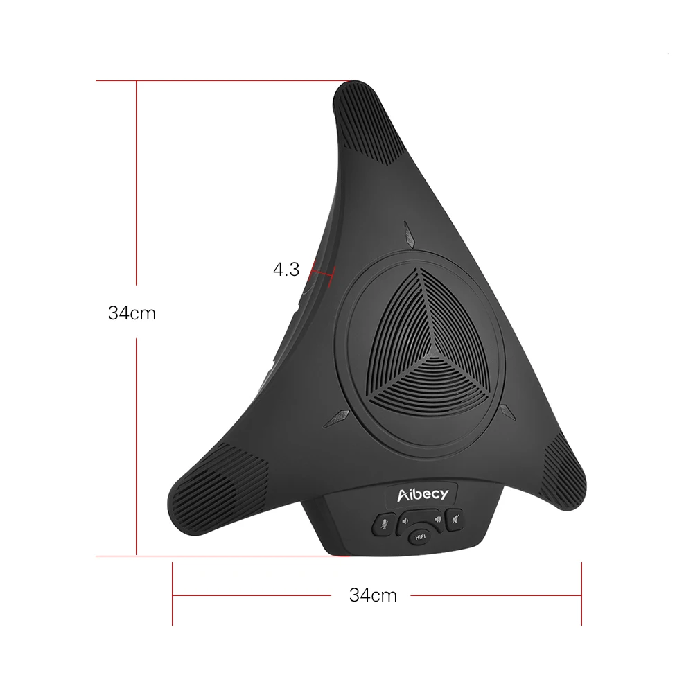 Aibecy MST X3 USB видео конференц микрофон Громкая связь 6 м 360 ° Аудио Пикап Поддержка Skype