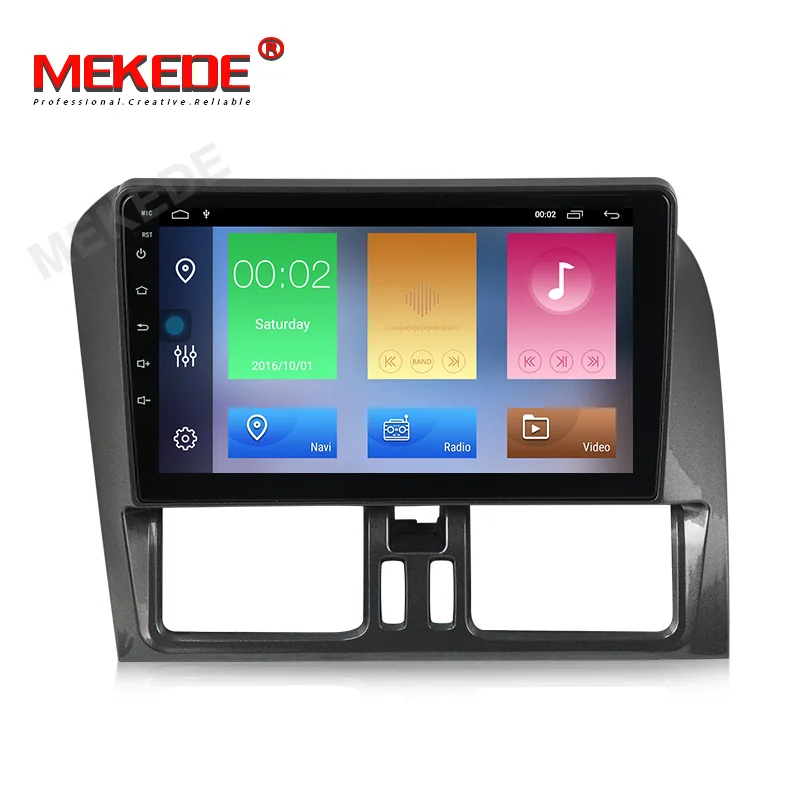 MEKEDE DSP 2Din автомобильный мультимедийный плеер для Volvo XC60 2010 2011 2012 левый руль автомобильный dvd-плеер навигация wifi