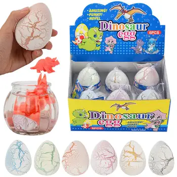 

DIY Water Incubates Dinosaur Egg Crack Expansion Intellectual Development Plastic Toys Children Gift Eggshell Color Random
