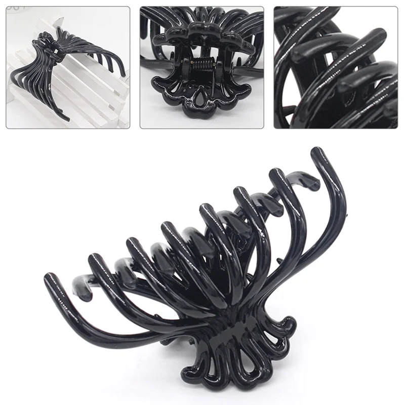 

The New Hair Accessories Hair Clip Black All-match Claw clip Distributed Ponytail Clip Plastic Fold Constant Big Clip Headdress
