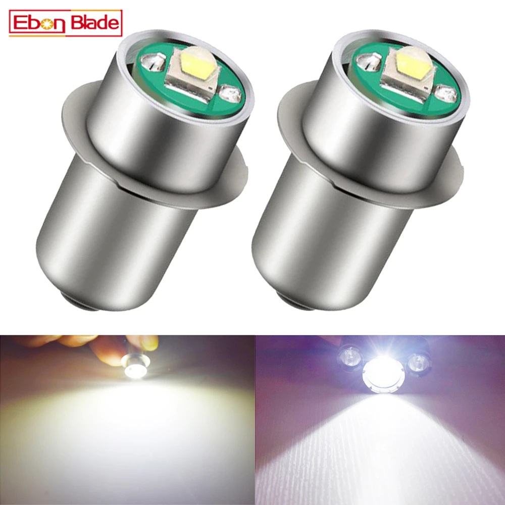 High Power LED Upgrade Bulb 3W 220LM DC5-24V 12V 18Volt PR2 P13.5S LED Flashlight Bulbs Replacement for DEWALT Flashlight Torch Tooling Lantern Work Light Maglite LED Conversion Kit High Power LED Upgrade Bulb 3W 220LM DC5-24V 12V 18Volt PR2 P13.5S LED Flashlight Bulbs Replacement for DEWALT Flashlight Torch Tooling Lantern Work Light Maglite LED Conversion Kit