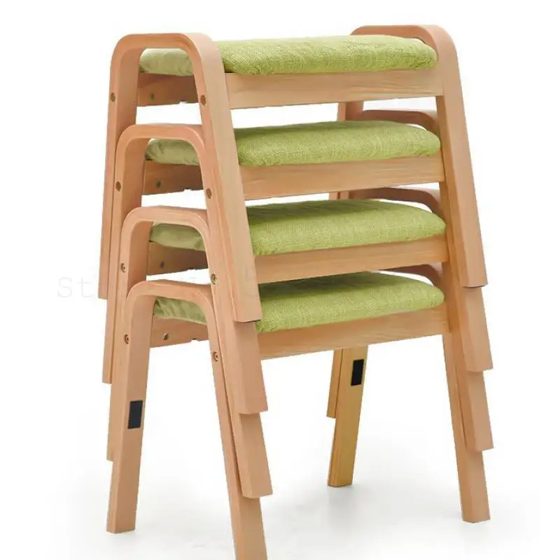 Household Stool Changing Shoes Fashion Creative Living Room Simple Low Sofa Footstool Solid Wooden Square Adul |
