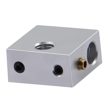 

Professional Durable Practical Heating Heater Block Mini Parts Print Head Accessories Extruder 3D Printer MK7 MK8 Aluminum Hole
