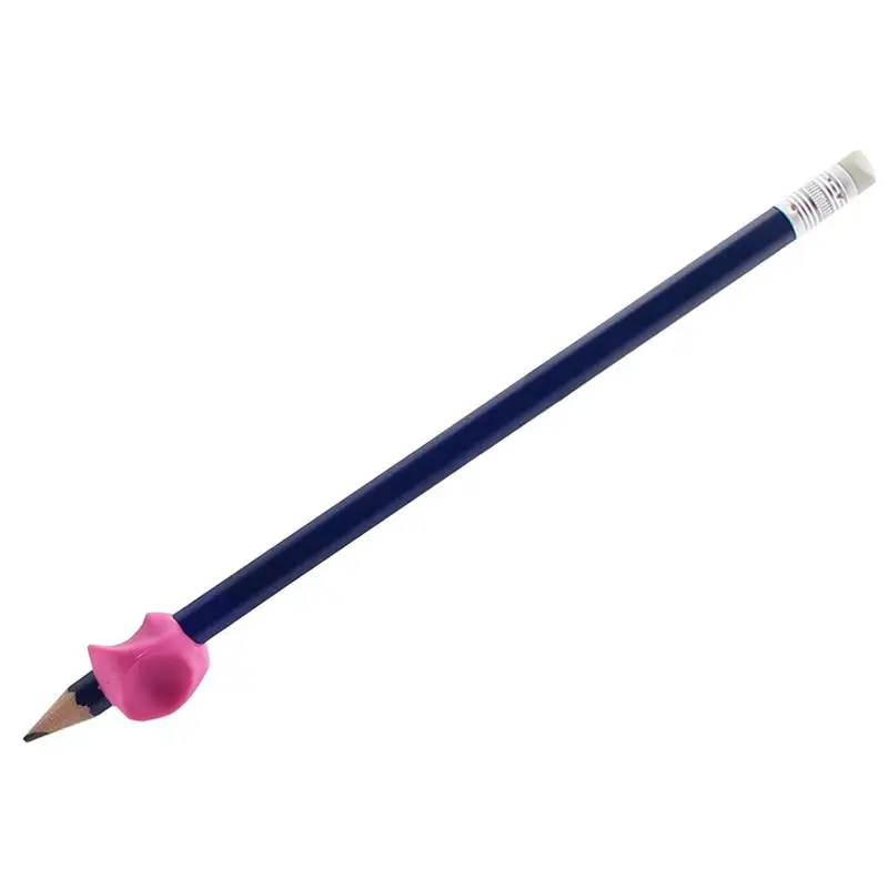 10 Stks/partij Siliconen Pen Grijper Baby Leren Schrijven Tool Correctie Apparaat Vis Potlood Greep Schrijven Aid Grip Briefpapier