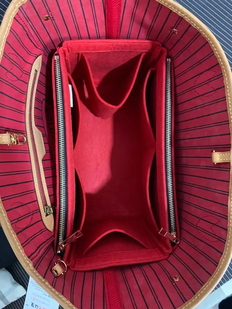 NeverFull PM мм GM фетровая тканевая вставка Speedy сумка органайзер для макияжа сумочка органайзер для путешествий Внутренний кошелек детская косметичка сумка для мамы