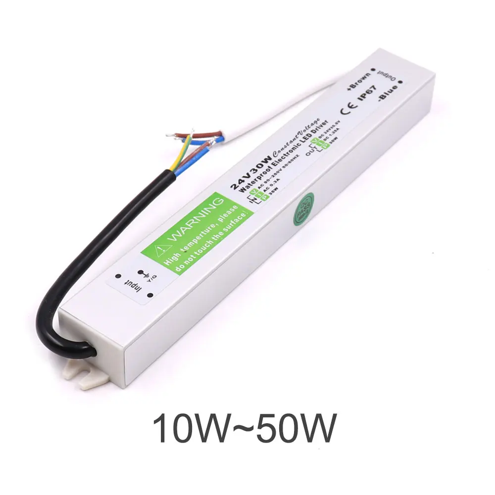 12V 24V IP67 IP68 LED 스트립 야외 조명에 대 한 Wateproof 전원 공급 장치 변압기 20W 50W 80W 100W 200W 300W 400W LED 드라이버