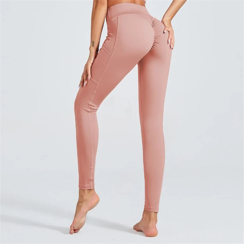 

2019 The new High waist movement Seamless Gym Compression Tights Women Tummy Control Fitness Workout Leggings yoga Jogger Pants