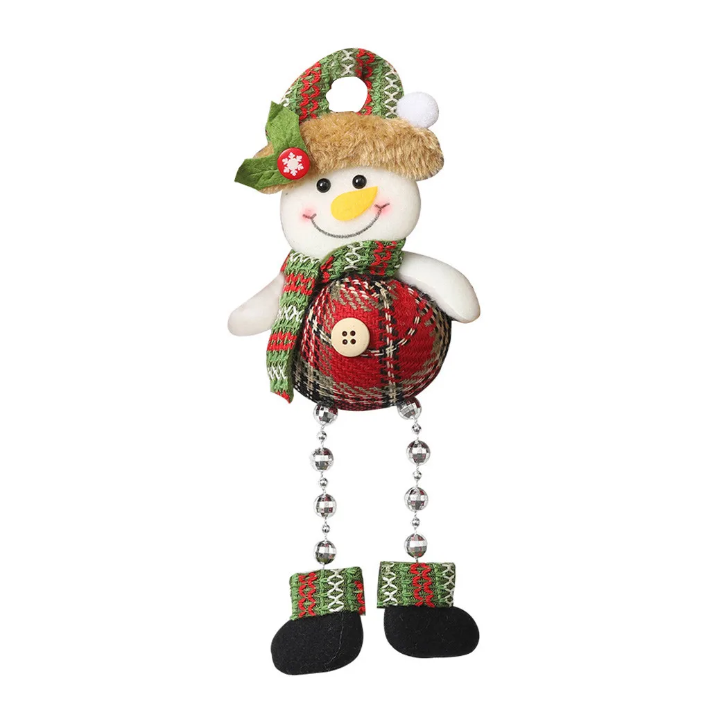 Рождественское подвесное украшение елка и Снеговик висячие украшения подарок Санта Клаус лося игрушка-кукла в виде оленя висячие украшения F92