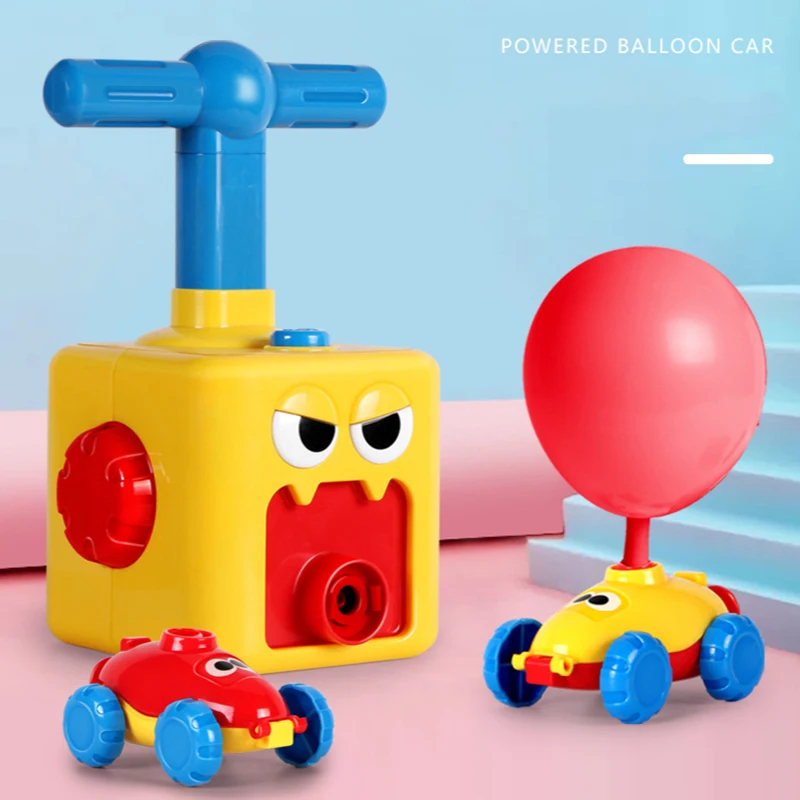 

Children's Inertial Balloon Powered Toy Car Press The Electric Balloon Educational Early Education Tool