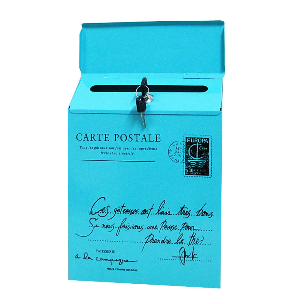 Горячее предложение, железный замок, коробка для писем, винтажный настенный почтовый ящик, почтовый ящик для газет NDS66