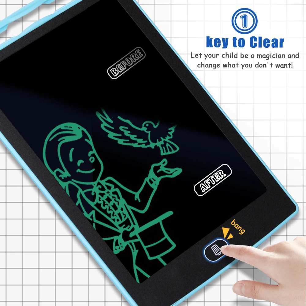 for Family Education Kids, Christmas Design LCD Handwriting Board One‑Key Clear Design LCD Handwriting Tablet Touch Handwriting Anti‑Deleting Lock Key for Family Education Kids, Christmas Design LCD Handwriting Board One‑Key Clear Design LCD Handwriting Tablet Touch Handwriting Anti‑Deleting Lock Key