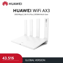HUAWEI AX3 WiFi 6+ Wifi Router Gigabit 2.4G 5.0GHz Dual-Band 3000Mbps Repeater Amplifier Mesh WiFi with 4 High Gain Antennas