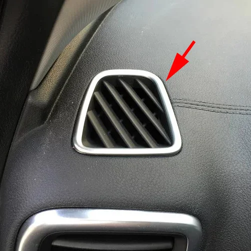 

Chrome Front Air Vent Outlet Cover Trim Parts Moulding Fit For Kia Sportage QL 2016 2017 2018 Interior Accessories