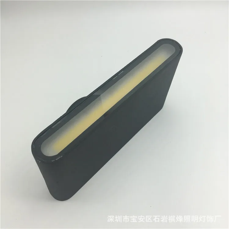 LED Modern Wall Lamp Outdoor Waterproof Wall Lamp Square Garden Lamp Exterior Wall Hallway Balcony Ultra-Thin-6w12w