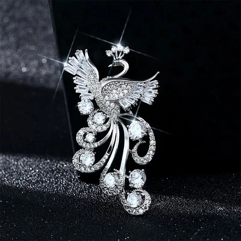 

Women's Art Deco Flying Phoenix Rebirth Brooch Pin