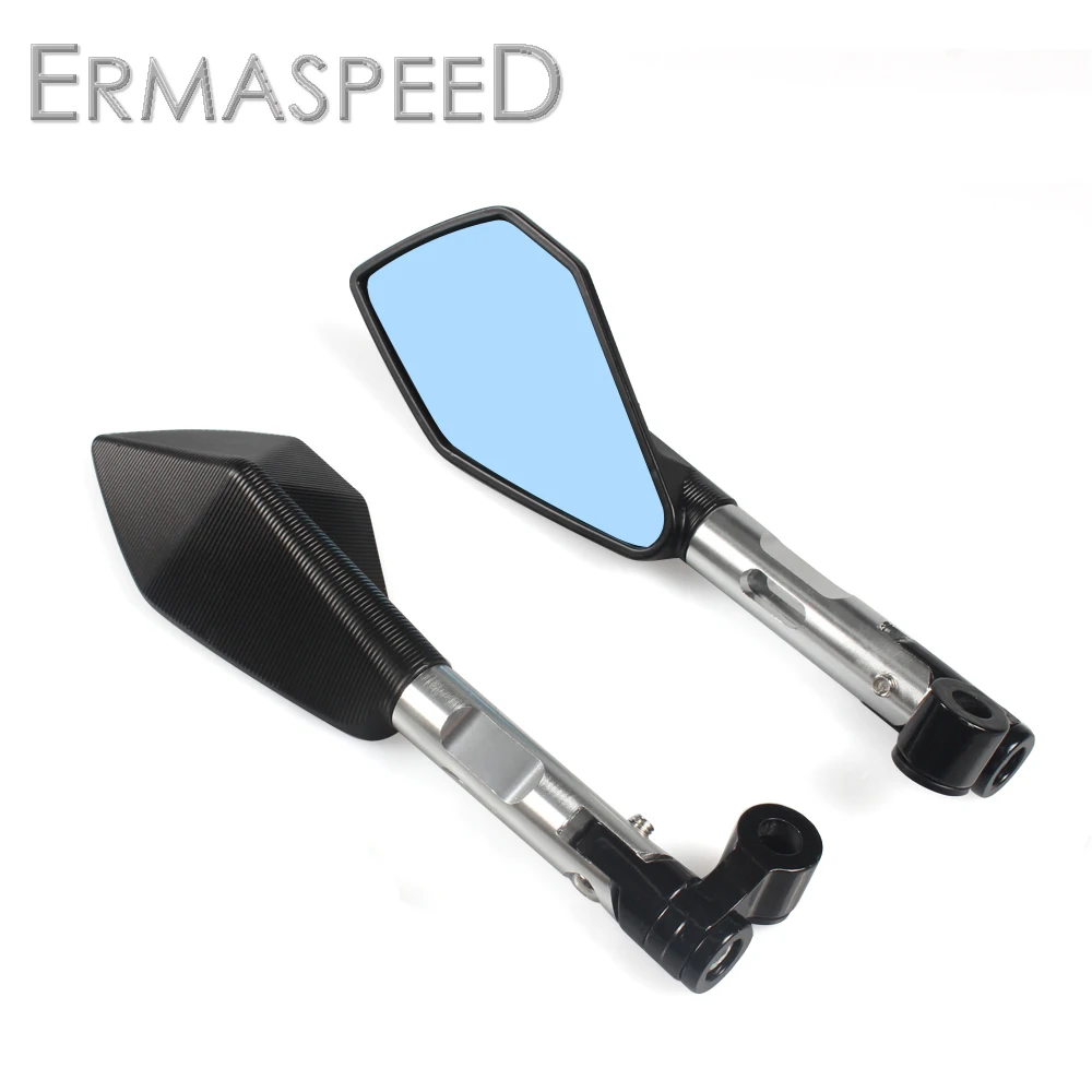 8mm 10mm Motorcycle Side Mirror Orange Silver Scooter Accessories Cnc