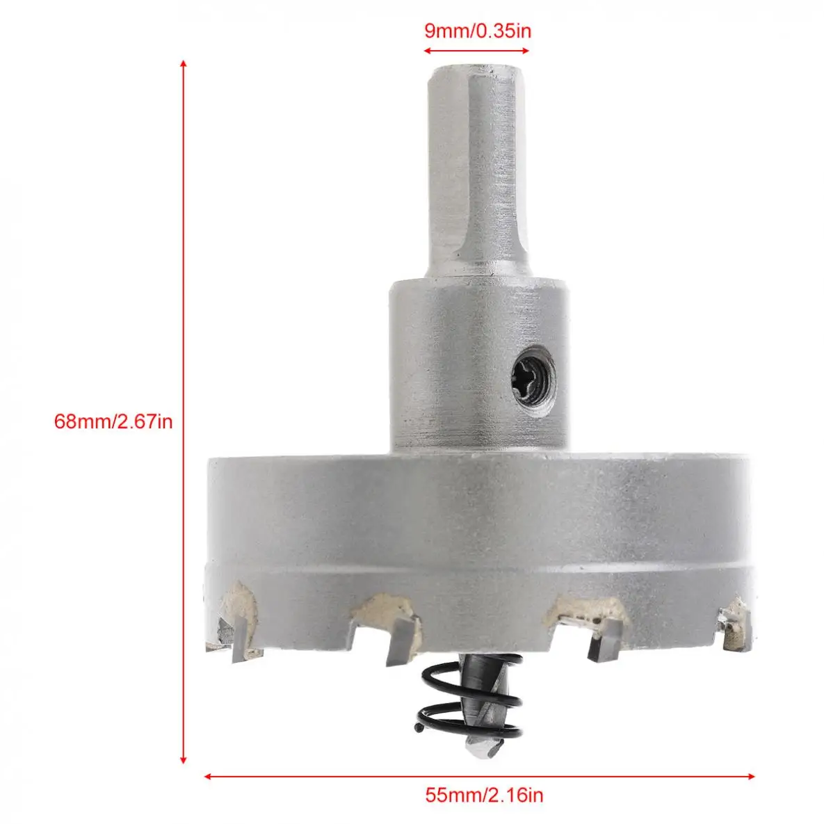 

55MM Carbide Cutter Head HSS Drill Set Hole for Stainless Steel Metal Alloy Cutter