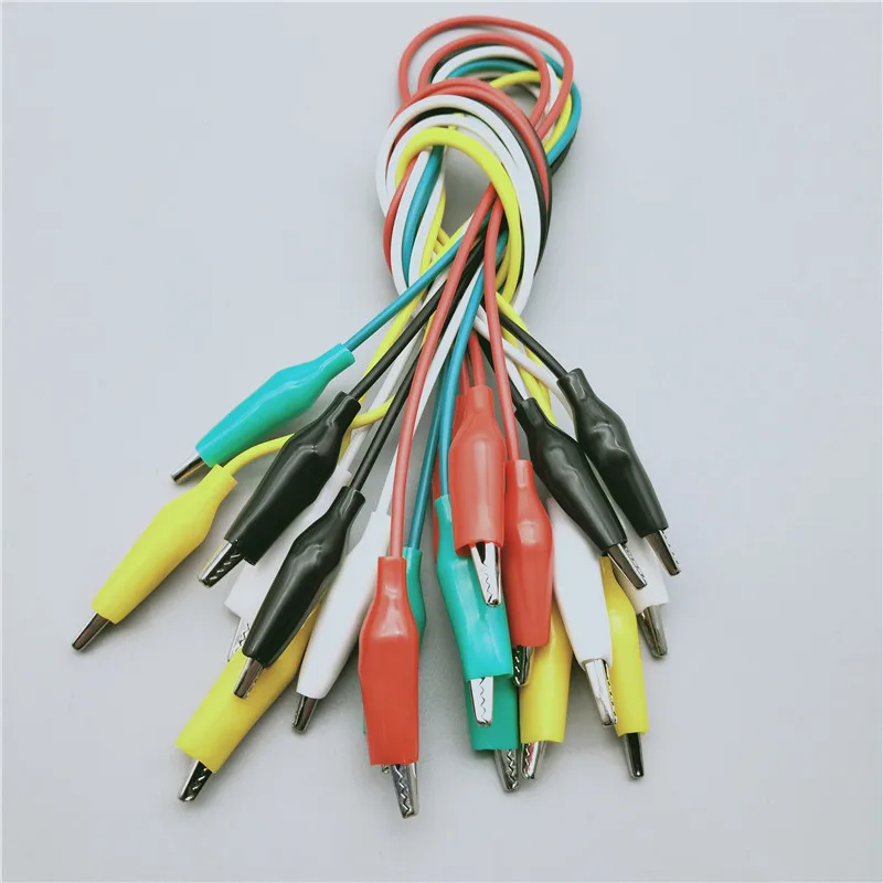 

10pc Alligator Clips Electrical DIY Test Leads Alligator Double-ended Crocodile Clips Roach Clip Test Jumper Wire 28mm 35mm 45mm