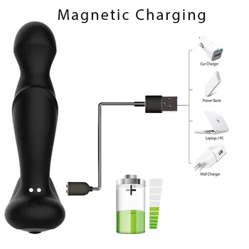 Remote Control Rotating Anal Vibrator for Men Vibrating Prostate Massager Male Butt Plug Prostata Stimulator Gay Anal Sex Toy 2